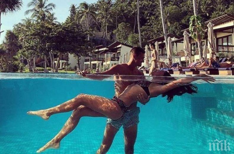 ГОРЕЩА ДВОЙКА! Една от най-сексапилните ни миски разпуска с футболист в Индонезия (СНИМКИ)