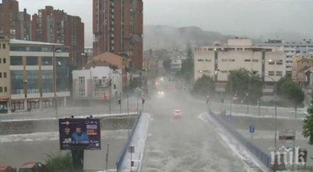 бедствие лятна буря почти потопи сръбски град