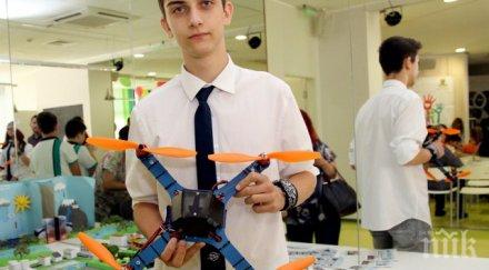 деветокласник направи собствен дрон