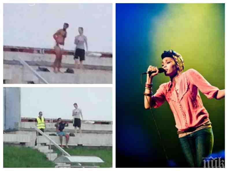 ЖЕГА! Екзалтиран фен на Имани се събу по гащи в Античния театър (СНИМКИ)