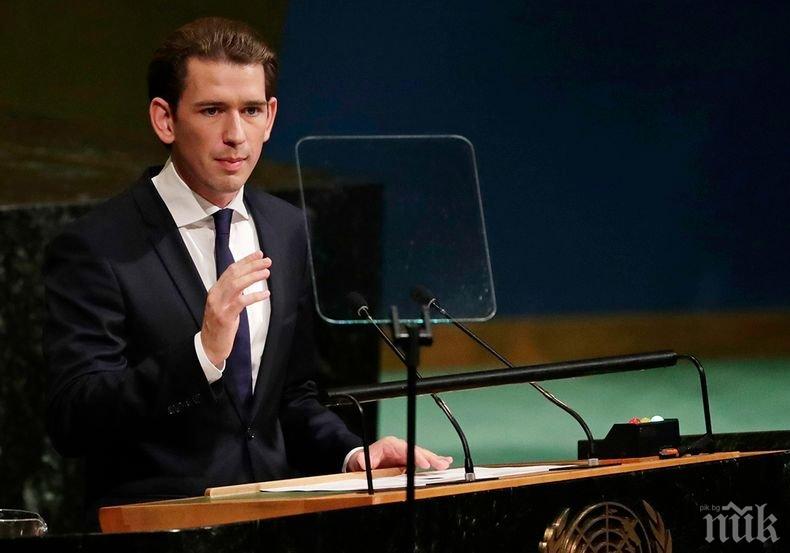 Засилват охраната на канцлера на Австрия и на министрите