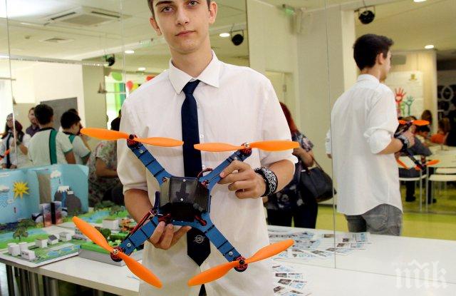 Деветокласник направи собствен дрон