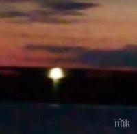 ШОКИРАЩО ВИДЕО! Вижте как НЛО източва езеро