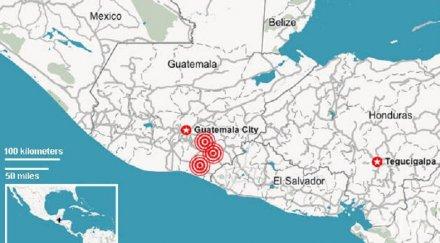 извънредно силно земетресение удари гватемала