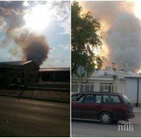 ИЗВЪНРЕДНО! Голям пожар на Коматевско шосе в Пловдив!