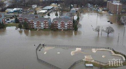 щата мичиган обявиха бедствено положение заради наводненията