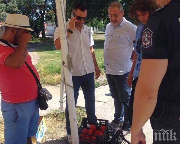 Инспектори от БАБХ удариха нелегален пазар в Бургас, циганите наглеят: Утре пак сме тук (СНИМКИ)