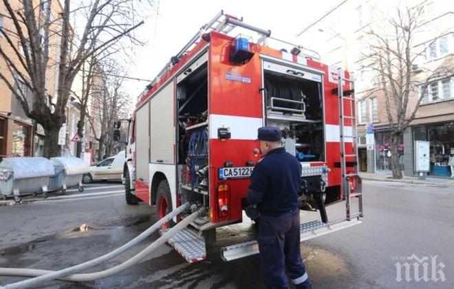Пожар лумна в автоморга край Пловдив