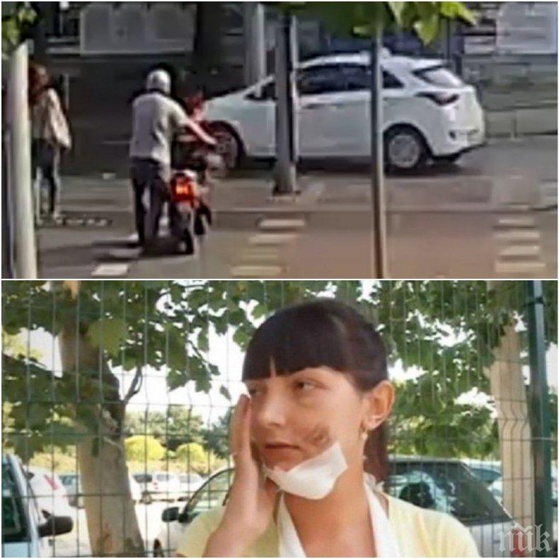 ШОКИРАЩО ВИДЕО: Ето как кола помете и потроши брутално жена на пешеходна пътека в Пловдив!