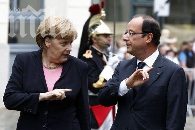 Меркел натиска Франсоа Оланд да прави реформи
