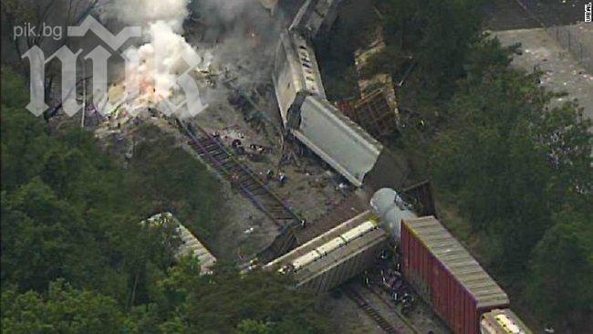 Евакуират „Дисниленд“ заради дерайлиралия влак в Балтимор 