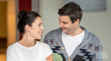 премиерът нова зеландия показа новородената дъщеря