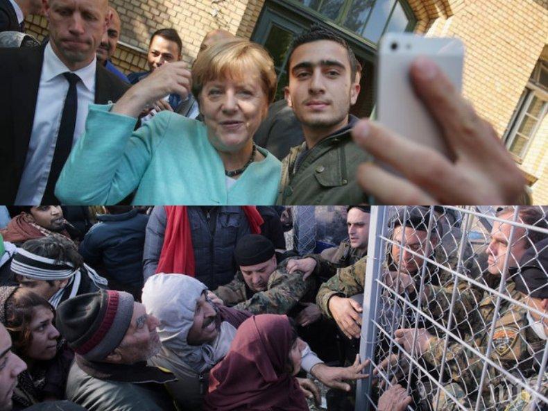 ЖЕСТОКА КРИЗА! Мигрантите клатят стола на Меркел, Германия засилва охраната по границите