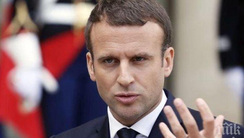 Срив! Френският президент с най-нисък рейтинг откакто пое поста