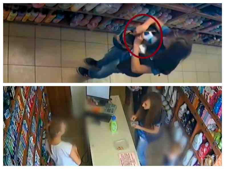 Камера засне майка с дете да краде от столичен магазин (ВИДЕО)