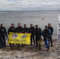 НА ДЪНОТО! Водолази извадиха от морето в Ахтопол 80 автомобилни гуми