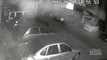 НАГЛА КРАЖБА! Тарашат автомобил пред камери