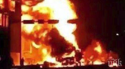 осем загинали четирима ранени катастрофа два камиона китай