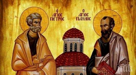 петровден честваме светите апостоли петър павел