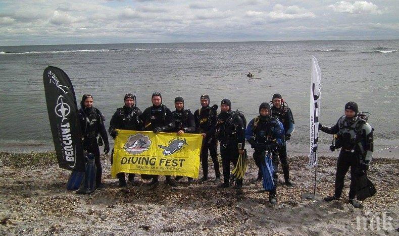 НА ДЪНОТО! Водолази извадиха от морето в Ахтопол 80 автомобилни гуми