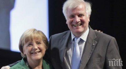 меркел зеехофер спешна среща мигрантската криза