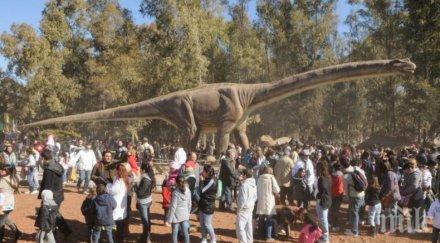 живи динозаври завладяват морската градина варна