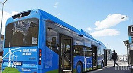 пускат движение първия хибриден автобус столицата