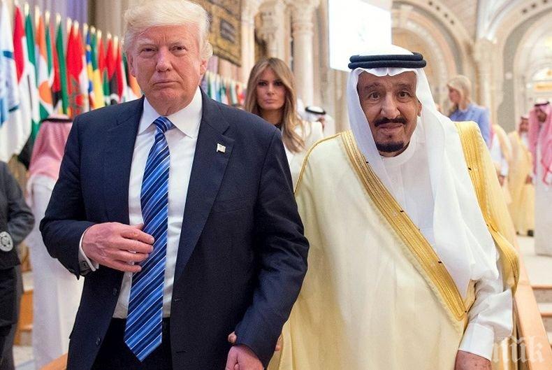 Саудитският крал и Тръмп обсъдили увеличевие на производството на петрол 