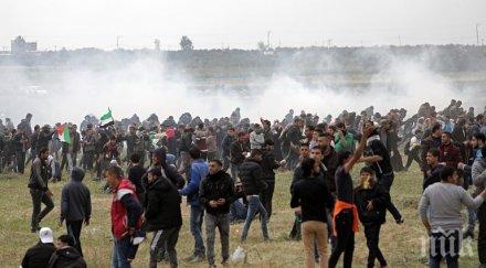загинал стотици ранени палестинци протест газа