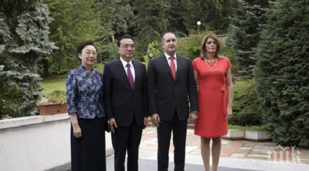 президентът радев китайският премиер къцян официална вечеря