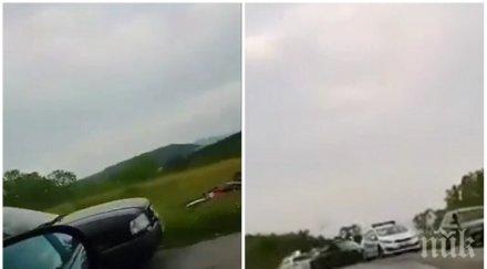 първо пик зверска катастрофа пътя бистрица железница видео