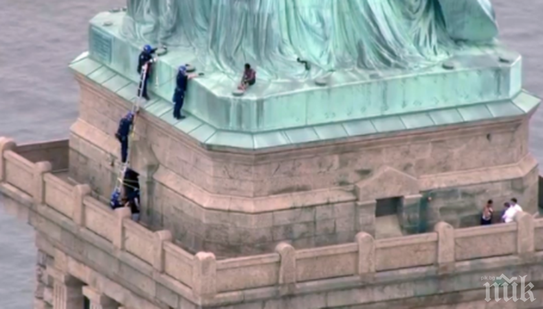 Ето защо евакуираха туристи от района на Статуята на свободата в Ню Йорк навръх Деня на независимостта 