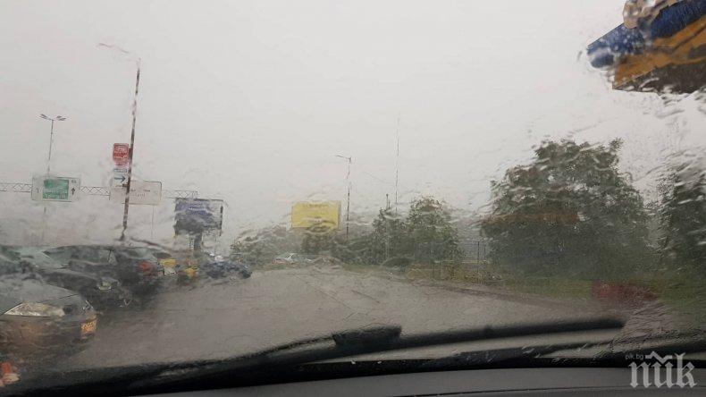 Интензивните валежи наводниха улици и къщи, събориха дървета в страната