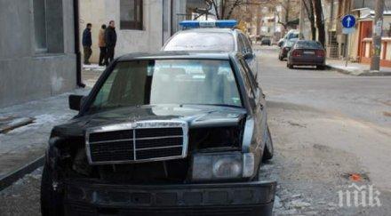 вандали потрошиха мерцедес пловдив
