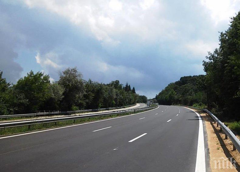 Завърши ремонтът на платното за Бургас на магистрала Черно море