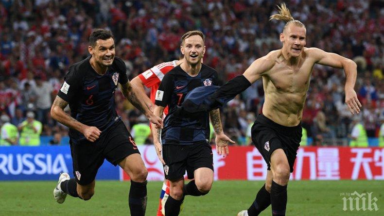 СЛЕД ПОБЕДНИЯ ГОЛ! Хърватин изхвърли от радост канапето си през прозореца