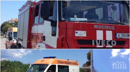 огнен кандило масажор подпалиха апартамент поморие евакуираха младо семейство