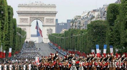 франция отпразнува деня бастилията военен парад