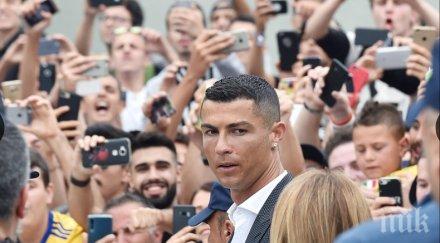 еуфория устроиха звездно посрещане роналдо торино снимки