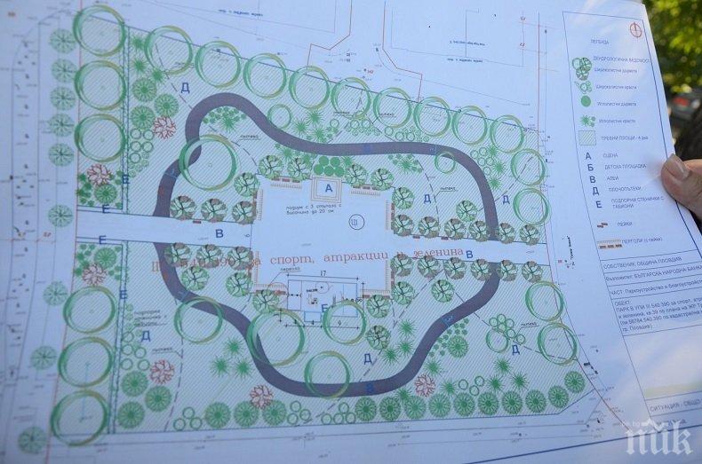 Правят нов парк в Пловдив с 360 бона