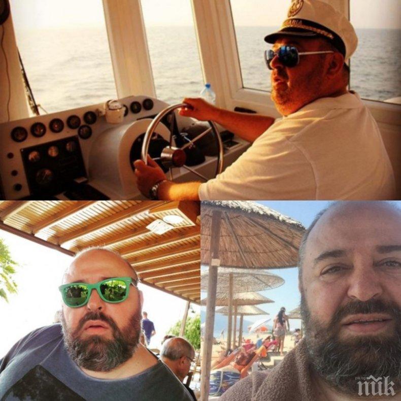 САМО В ПИК И РЕТРО! Любо Нейков на яхта в Гърция - актьорът взел тапия за капитан
