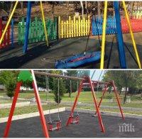 Ремонтират потрошените от вандали детски площадки в 