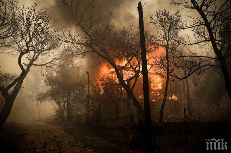 Кошмарът на пожарите застигна Атина - болниците в извънреден режим