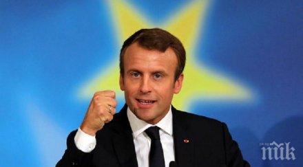 макрон против новото търговско споразумение сащ