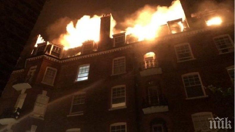 ОГНЕН АД! Евакуираха блок в Лондон заради голям пожар (ВИДЕО/СНИМКИ)