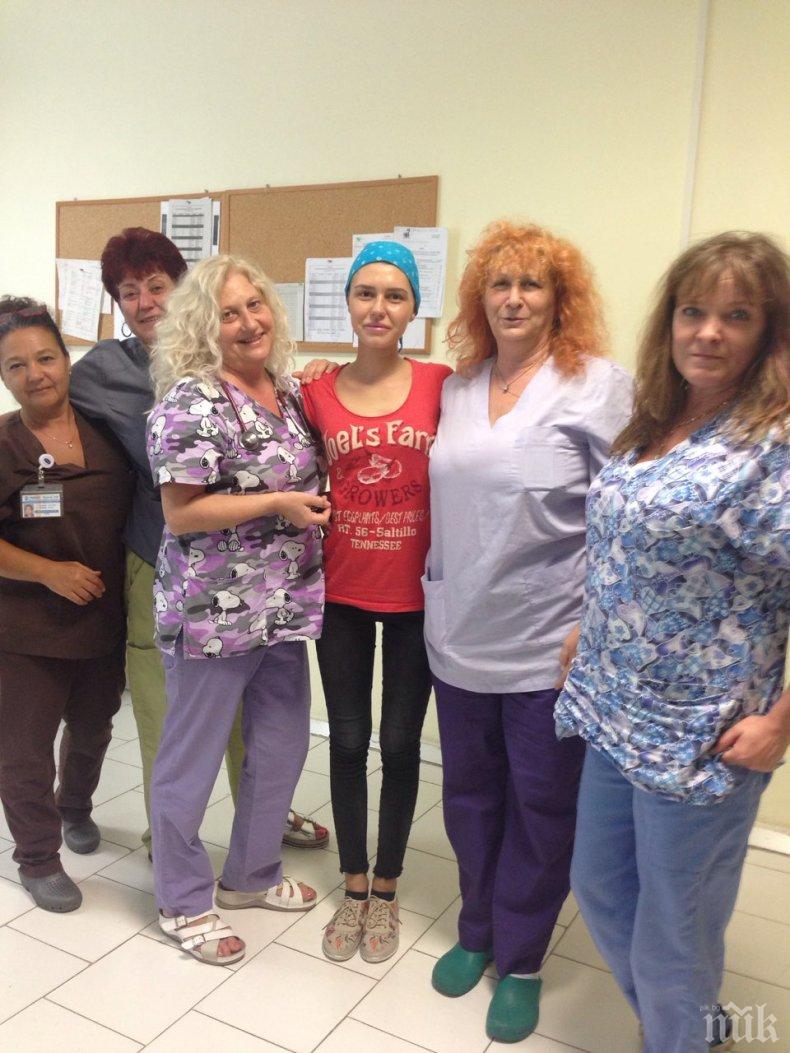 ИЗВЪНРЕДНО! Простреляната в главата Симона се върна в бургаската болница, благодари на лекарите за чудото! (СНИМКИ)