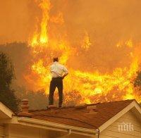 Ветровете и сушата засилват пожарите в Калифорния