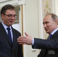 Вучич благодари на Путин за руските ракети, Москва върти кранчето за нови доставки газ