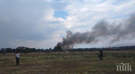 инцидент мексикански самолет 101 души борда разби град дуранго видео