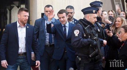 рейтингът макрон вдига въпреки скандала бодигарда